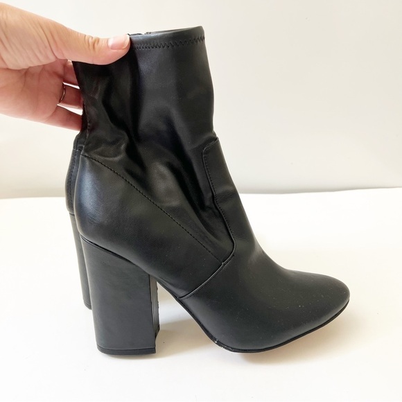 Marc Fisher Newbie Sock Ankle Leather Boots - Picture 8 of 16